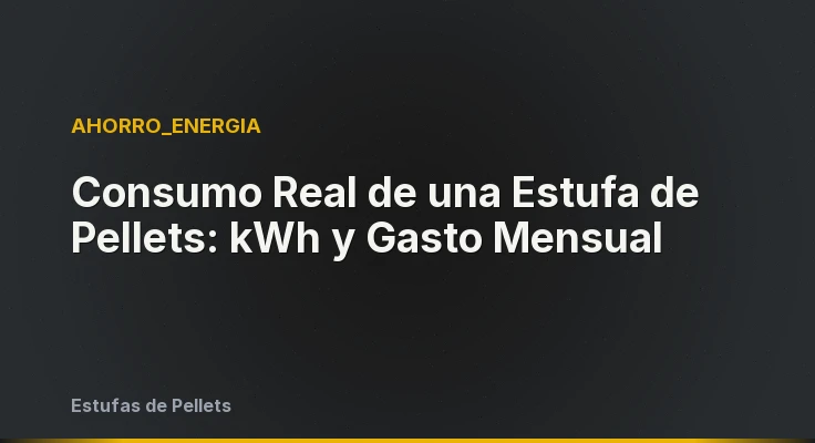 Consumo Real de una Estufa de Pellets: kWh y Gasto Mensual