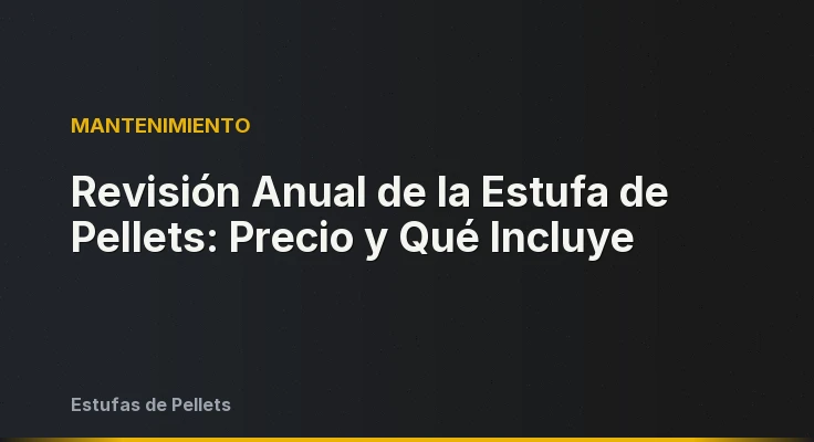 Revisión Anual de la Estufa de Pellets: Precio y Qué Incluye